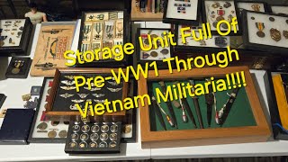 PreWW1 through Vietnam era storage unit haul Full of named medal groupings [upl. by Schaefer727]