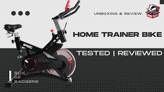 ISE Ergometer Home Trainer Bike – Indoor Cycling with Program Display Armrest Heart Rate Monitor [upl. by Maryly190]