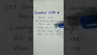 Savage love lyrics BTS song  shorts bts savage love videos [upl. by Aisats411]