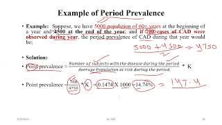 Period Prevalence [upl. by Eelhsa]