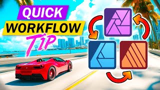 EASILY Work Across Affinity Apps  Tutorial for Affinity Designer Photo Publisher [upl. by Emolas]