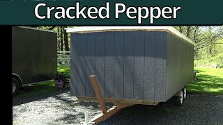 Paint LP Smartside wCracked Pepper Color Of The Year On Rolling Supply Trailer part 7 [upl. by Ettigirb]