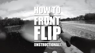 How to Freestyle jumping Front Flip instructional [upl. by Kurth]