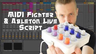 MIDI FIGHTER TWISTER Ableton Live obsługa skryptu konfiguracja [upl. by Lawson]