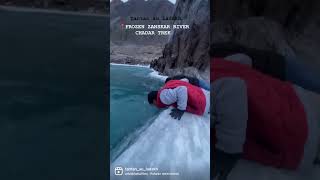 CHADAR TREK IN LADAKH ON FROZEN ZANSKAR RIVER ONE OF TOP ADVENTURE TREK IN HIMALAYA REGION ❤️🤍🇮🇳 [upl. by Lynn]