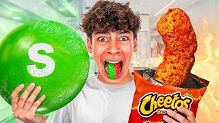 Giant SPICY vs SOUR Foods Challenge [upl. by Weinhardt]