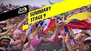 Summary  Stage 9  Tour de France 2019 [upl. by Reema]