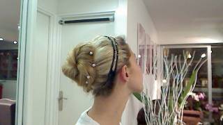 Tuto Coiffure 25  Chignon de Soirée Chic et Facile  Easy Bun Updo [upl. by Alacim26]