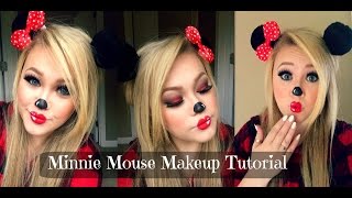 Minnie Mouse Halloween Makeup Tutorial [upl. by Jarrett909]