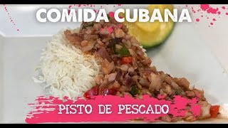 COMIDA CUBANA  Pisto de pescado [upl. by Santiago118]