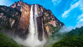 Worlds highest Waterfall  the most beautiful Angel Waterfalls of Venezuela [upl. by Gorton]