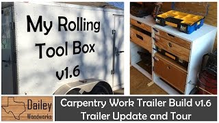 Rolling Workshop  Carpentry Work Trailer Build 16 [upl. by Lalad]