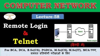 Remote LoginTelnetHow Remote Login and Telnet Worksरिमोट लॉगिनटेलनेटहिंदी में [upl. by Noll]