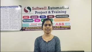 Congratulations Miss Trupti for PLC SCADA VFD Courses and Successful Placement [upl. by Kcirdek250]