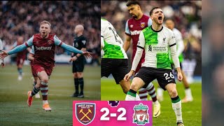 West Ham vs Liverpool 22 EPL highlights 2024  Bowen goal  Robertson goal [upl. by Nnael205]