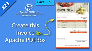 Apache PDFBox Invoice Tutorial Pdfbox Invoice Example Apache Pdfbox Invoice Example [upl. by Oznola549]