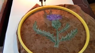 Treadle Ebbroidery Thistle [upl. by Rentsch652]