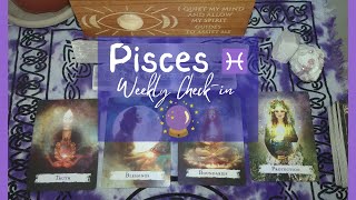 Pisces♓  Weekly Check in  Protect Yourself blessings are coming [upl. by Okiron]