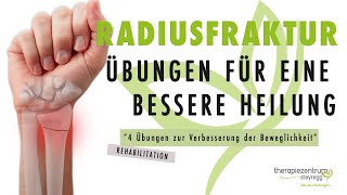 4 Übungen nach einer Radiusfraktur  Therapiezentrum Steyregg [upl. by Mharba]