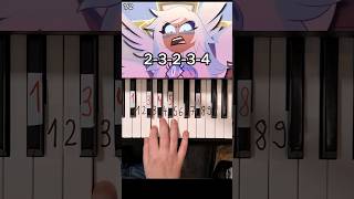 12 You didnt know Hazbin Hotel Piano Tutorial shorts [upl. by Leta]