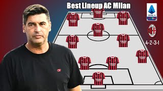 BEST LINEUP AC MILAN FEAT TRANSFER PAVLOVIĆ ROYAL YOUSSOUF FOFANA SAMARDŽIĆ MORATA [upl. by Aital]