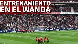 Entrenamiento completo del Atlético en el Wanda tras la presentación  Diario AS [upl. by Annoda]