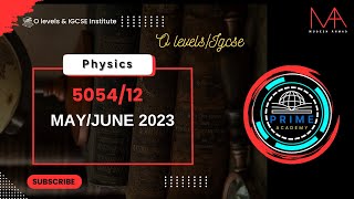 Physics 505412 MayJune 2023 past papers solved with explaination [upl. by Aicatsan]