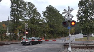 Gate Runner  Rauschenberg Road Railroad Crossing Dalton GA [upl. by Atteloc]