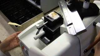 Sliding Microtome cutting [upl. by Hsemar]