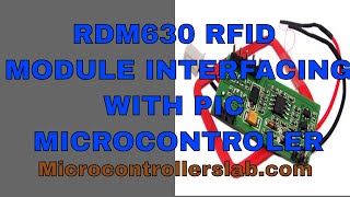 RFID reader module RDM6300 interfacing with pic16f877a microcontroller [upl. by Apthorp]