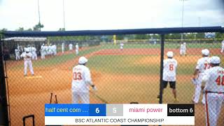 BSC Atlantic Coast Championship 50 division Half Cen vs Miami Power [upl. by Naeerb151]