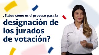 ¿Sabes cómo es el proceso para la designación de los jurados de votación [upl. by Ydnagrub596]