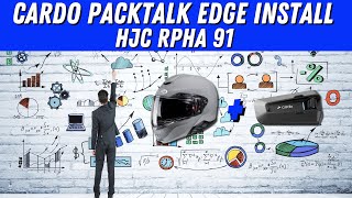 How I Installed my Cardo Packtalk Edge on my HJC RPHA91 Helmet [upl. by Suivatram]