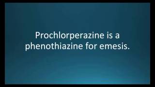 How to pronounce prochlorperazine Compazine Memorizing Pharmacology Flashcard [upl. by Aztinaj369]