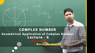 Geometrical Application of Complex Number  Lecture 6  Part 2 by Manoj Chauhan Sir  Best Approach [upl. by Chambers]