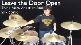 Bruno Mars Anderson Paak Silk Sonic  Leave the Door Open  Drum cover [upl. by Bearnard27]