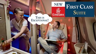 NEW Emirates First Class Suite 2024  Geneva to Brisbane 4K [upl. by Hanae]