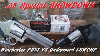 38 Special SHOWDOWN Winchester PDX1 VS Underwood LSWCHP [upl. by Yanehc]