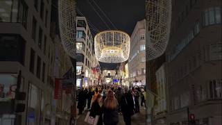 BOND STREET CHRISTMAS SWITCH ON 🎄💚 London BondStreet Christmas ChristmasLights Mayfair Chanel [upl. by Mosier964]