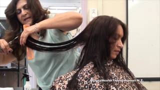 Long Layer Haircut Pointcut Beginner quick [upl. by Annaiv]