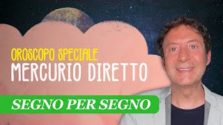 OROSCOPO SPECIALE MERCURIO TORNA DIRETTO [upl. by Hayman425]