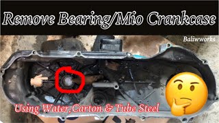 How to Remove Bearing CrankcaseMio Sporty [upl. by Anelad]