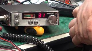 Audioline PT340 UK CB 2781 CB radio mobile  On The Air Test Nichicon recap [upl. by Yerg]