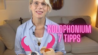 Kolophonium auftragen💖 7 Tipps für Geige Bratsche und Cello [upl. by Noirred]