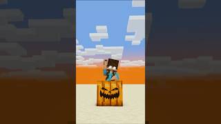 Surprise Pumpkin Transformation shorts minecraft trendingshorts helpherobrine [upl. by Elagiba]