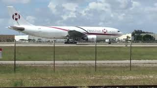 Aerounion a300F takeoff from Miami to Bogota [upl. by Jaymie507]