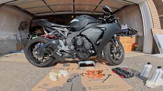 6Foot4Honda gets his 2016 CBR 1000RR ready [upl. by Nehpets66]