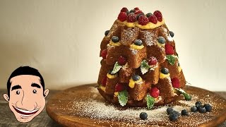 How to make ITALIAN CHRISTMAS CAKE Pandoro Farcito  Christmas Cake Recipe [upl. by Carlee488]