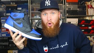 EARLY LOOK NIKE AIR JORDAN 1 ROYAL SNEAKER OF THE YEAR [upl. by Damicke]