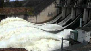 Wivenhoe Dam Flood Release Brisbane River Australia [upl. by Ahsinrad627]